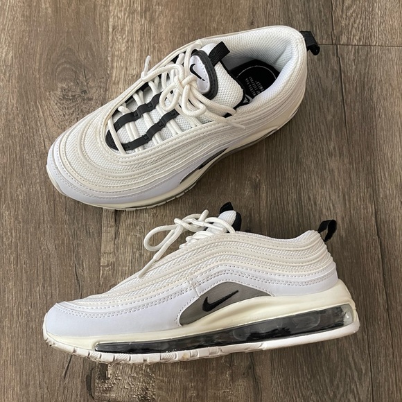 Nike Air Max 97 Summit White Black Sneakers Tennis Shoe 7 6.5 - Picture 8 of 10